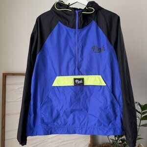 Women's VICTORIA'S SECRET Pink Anorak Packable Jacket Windbreaker M/L Med Large